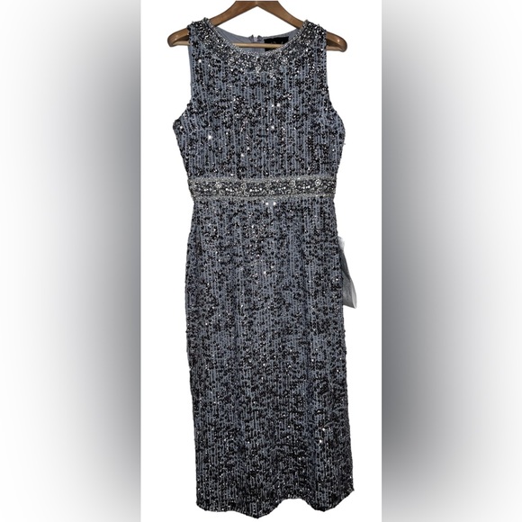 👗 NWT! Mac Duggal Sequin Sleeveless Dress - Picture 9 of 15